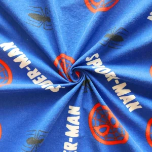 Tissu - Coton - bleu motifs Spiderman - 135 cm * 198 cm