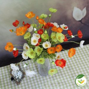 Bouquet de Fleurs Artificielles en Soie Colorees