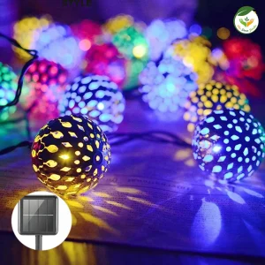 Guirlande Solaire Extérieure LED – Éclairage Jardin & Terrasse Étanche IP65 | MadecoJardin