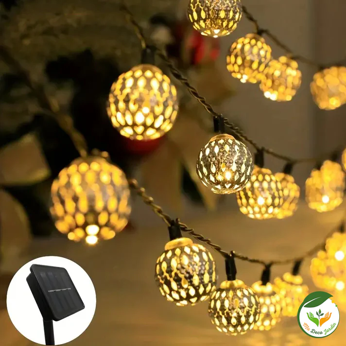 Guirlande Solaire Extérieure LED – Éclairage Jardin & Terrasse Étanche IP65 | MadecoJardin – Image 3