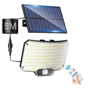Lampe détecteur de mouvement solaire puissante – LED extérieur