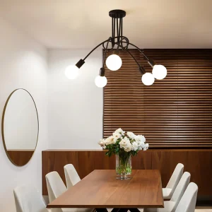 Lustre Moderne Design Noir Braccio