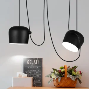 Lustre Noir En Fer Esteso