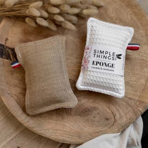 Éponge écologique made in France Simple Things "La Frenchie" - Lot de 2 éponges grattantes