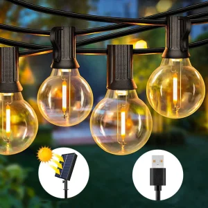 guirlande solaire extérieur | Guirlande Guinguette Solaire Ecologique