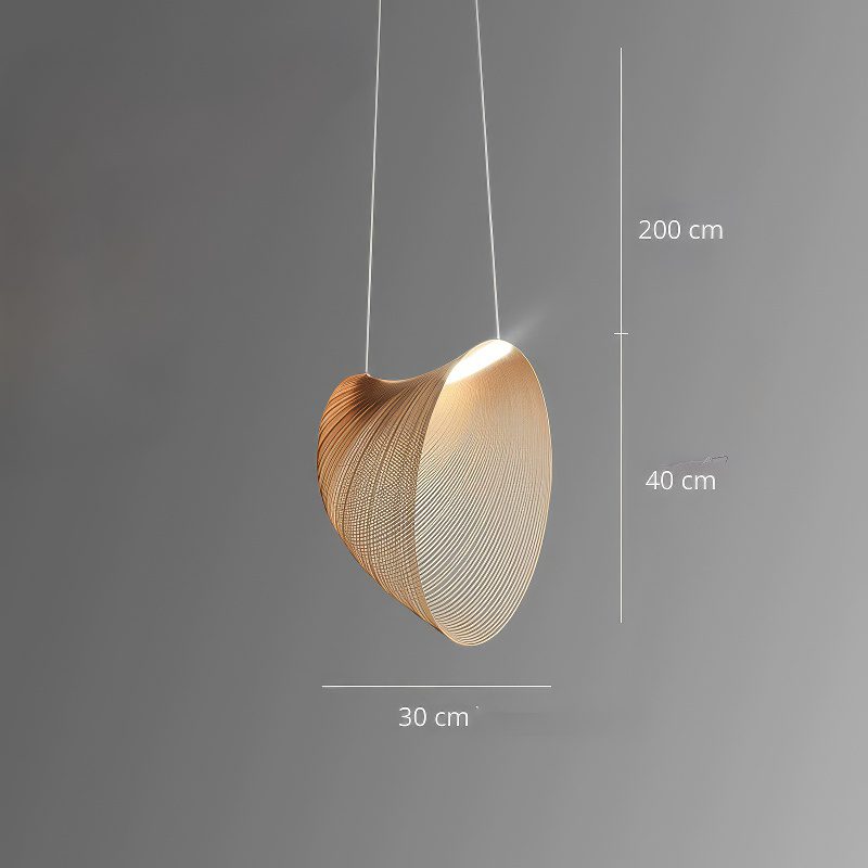 Suspension wabi sabi bois lamelles – Image 3