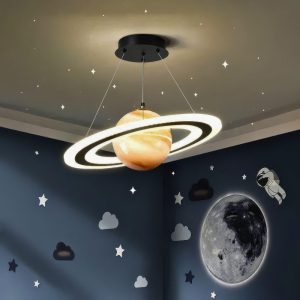 Lustre suspension planète enfant