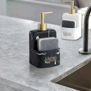 Porte Eponge | Avec distributeur de liquide vaisselle