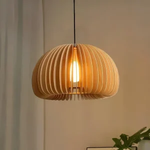 Suspension bois naturel minimaliste